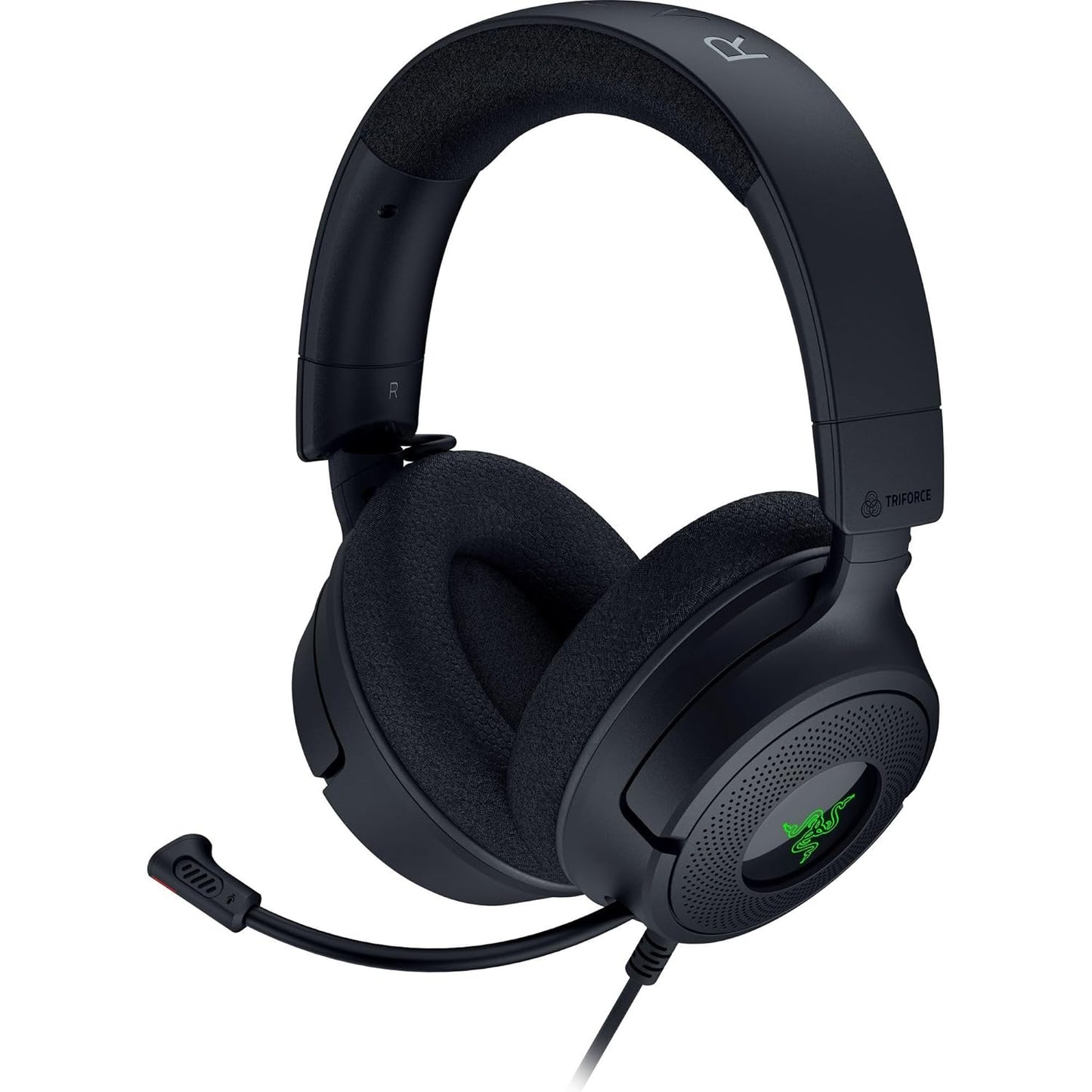 Razer Kraken V4 X Wired Gaming Headset: 40 Mm Drivers - Cardioid Mic - Memory Foam Cushions - Chroma RGB Lighting - Type C & Type a Cable - for PC, Mac, PS5, Nintendo Switch 2, Steam Deck, Smartphone