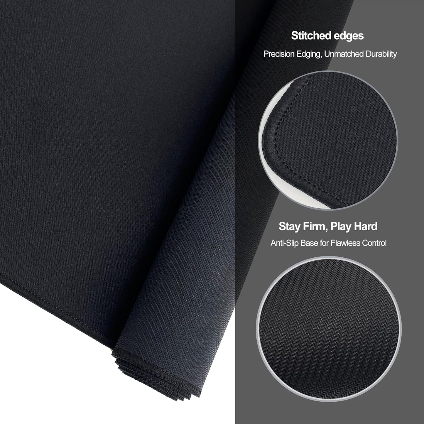 XL Gaming Mouse Pad 27.5X11.8In Professional Large Gaming Mouse Pad & Computer Game Mouse Mat-70X30 Blackus