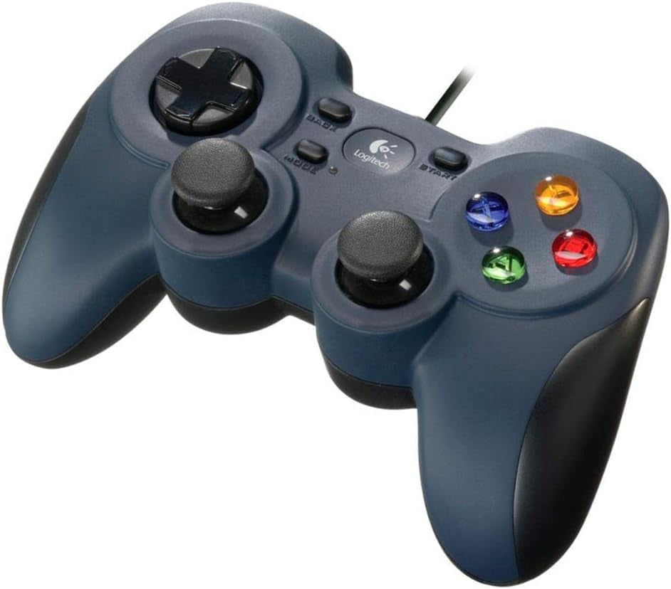 Logitech G F310 Wired Gamepad Controller Console like Layout 4 Switch D-Pad PC - Blue/Black