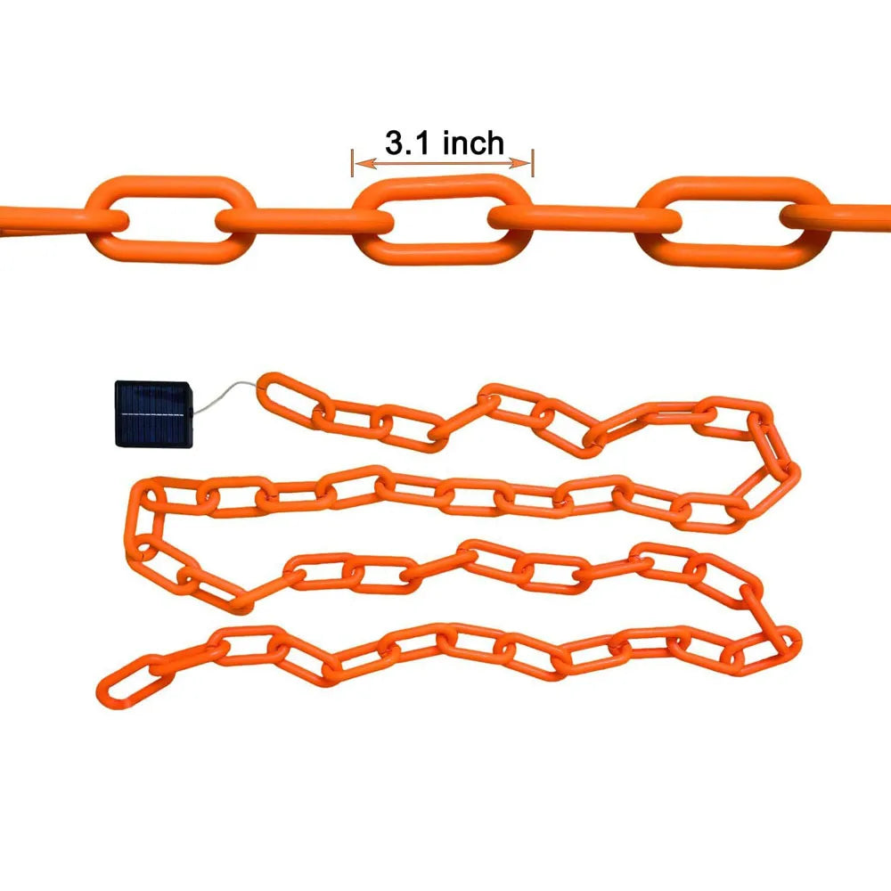 Halloween Plastic Chain Lights - 2/3M Decorative String Lights with 8 Lighting Modes for Skeleton Dog Outdoor Decorations