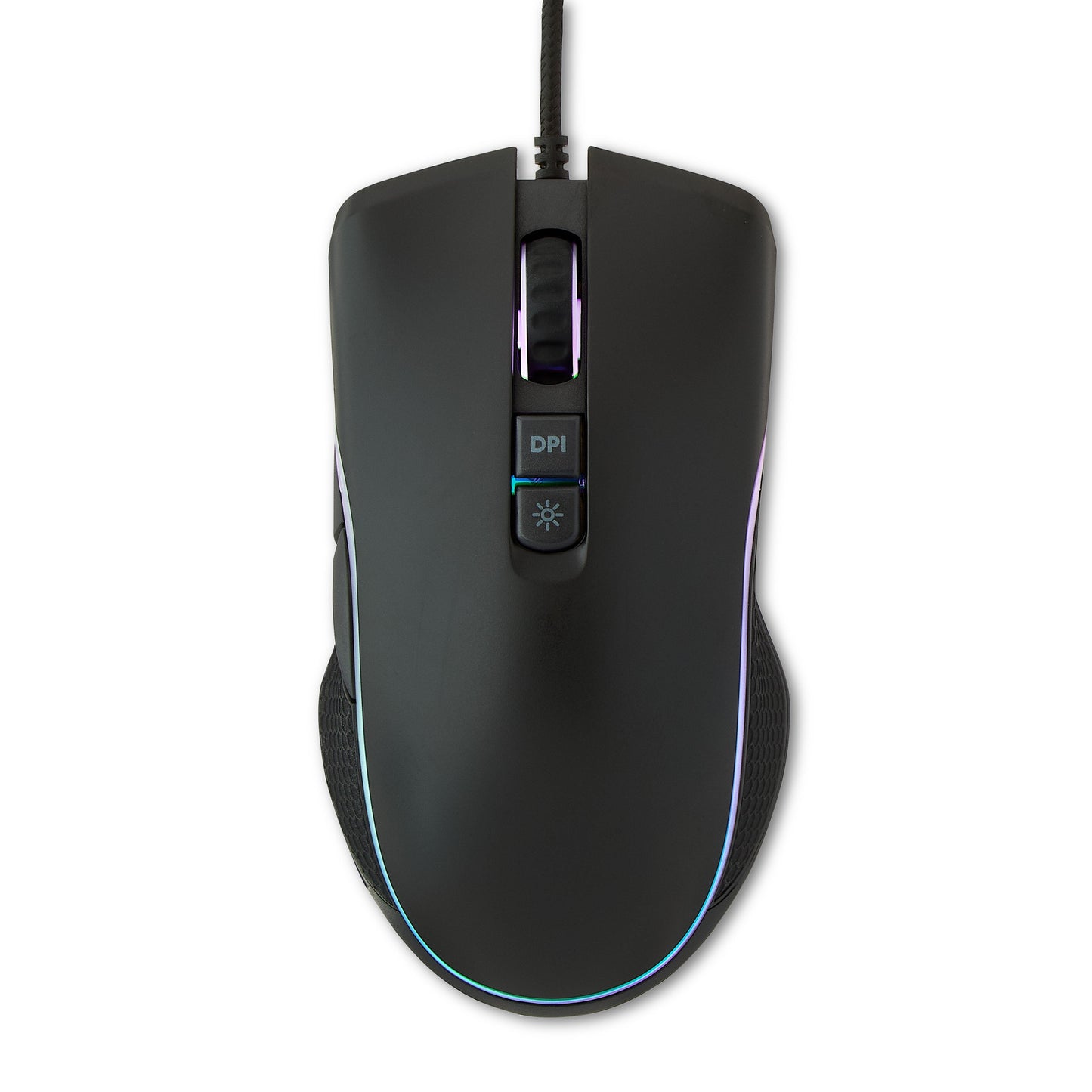 Wired USB Gaming Mouse with Adjustable DPI, Backlit, 7 Buttons Black