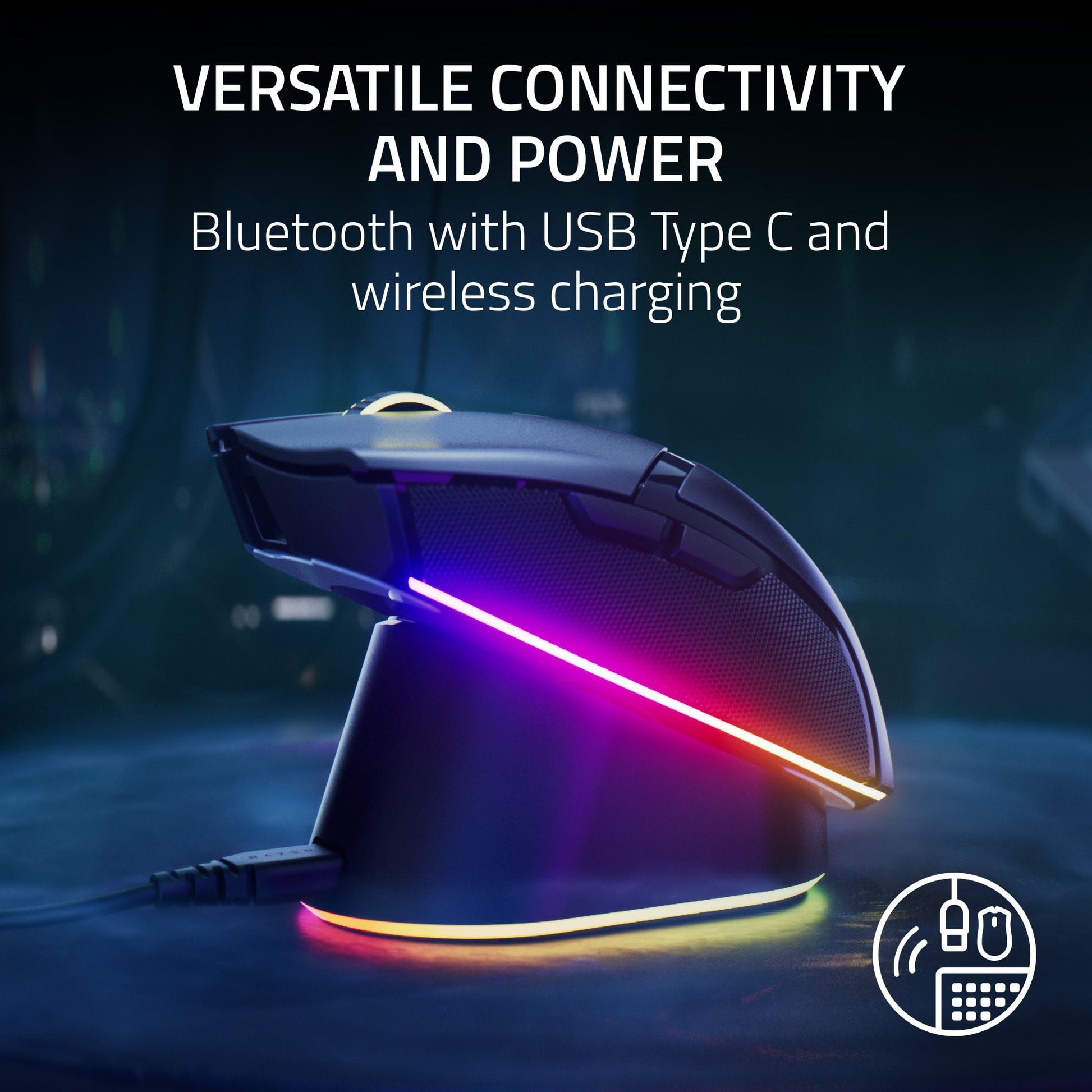 Unleash Your Gaming Potential with the Cobra Pro Lightweight Wireless Gaming Mouse - Chroma RGB, 10 Custom Controls, and Unmatched Precision in Black