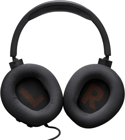 Quantum 100M2 - Wired Over-Ear Gaming Headset with Omnidirectional, Detachable Mic with Mute Option and Fabric-Covered Memory Foam Ear Cushions, Compatible with All Platforms (Black)