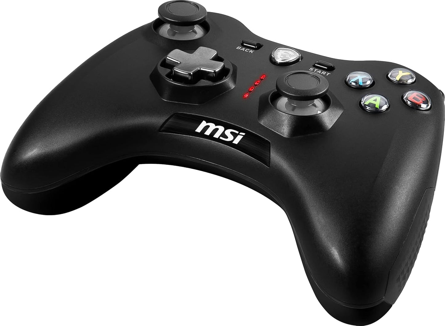 Msi Force GC30V2 Wireless Gaming Controller, Dual Vibration Motors, Dual Connection Modes, Interchangable D-Pads, Compatible with PC & Android, Black