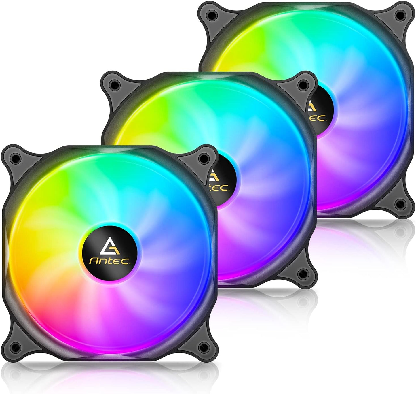 120Mm Case Fan, RGB Case Fans, 3 Packs RGB Fans, PC Fan, 4-PIN RGB, F12 Series