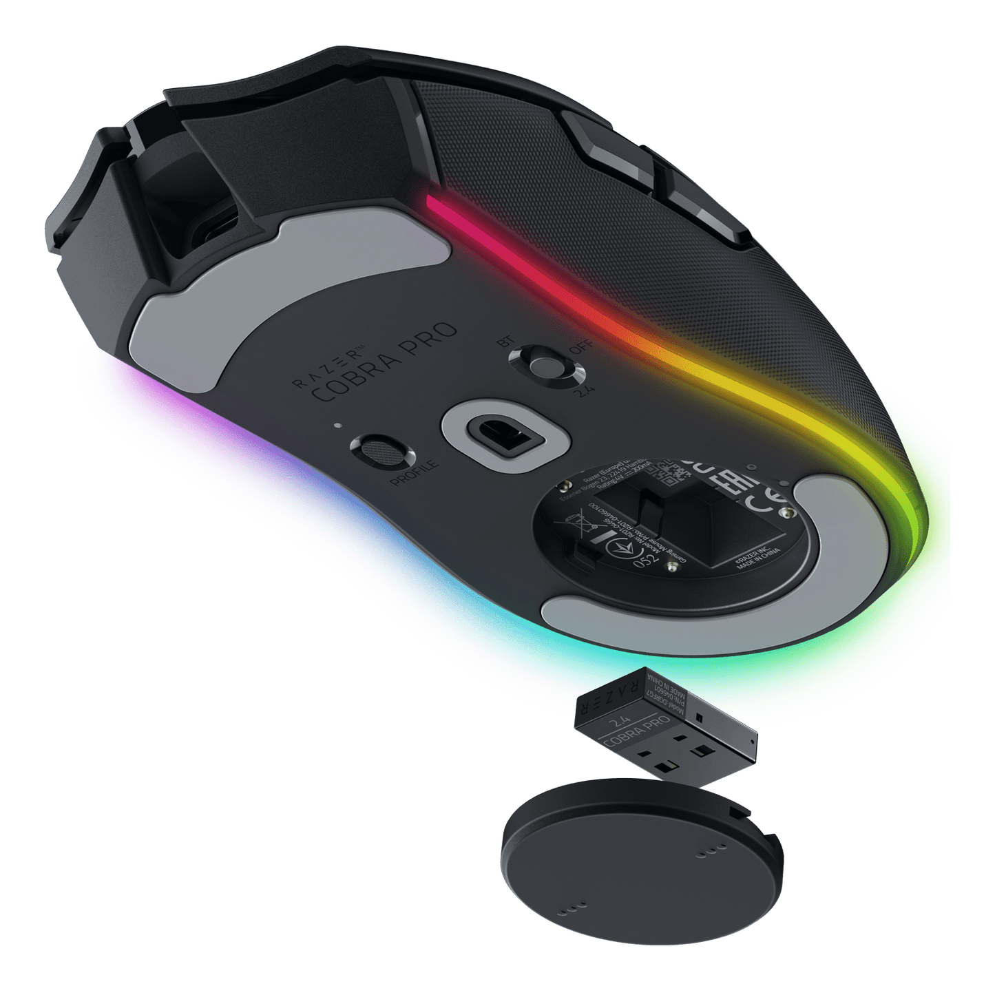 Unleash Your Gaming Potential with the Cobra Pro Lightweight Wireless Gaming Mouse - Chroma RGB, 10 Custom Controls, and Unmatched Precision in Black