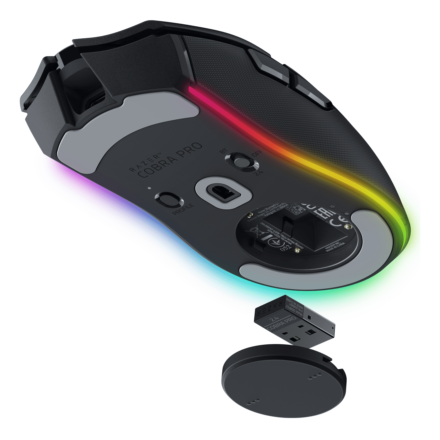 Unleash Your Gaming Potential with the Cobra Pro Lightweight Wireless Gaming Mouse - Chroma RGB, 10 Custom Controls, and Unmatched Precision in Black