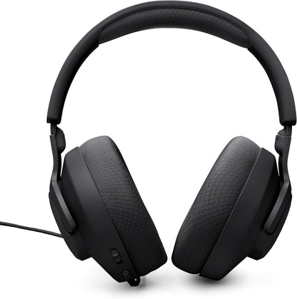 Quantum 100M2 - Wired Over-Ear Gaming Headset with Omnidirectional, Detachable Mic with Mute Option and Fabric-Covered Memory Foam Ear Cushions, Compatible with All Platforms (Black)