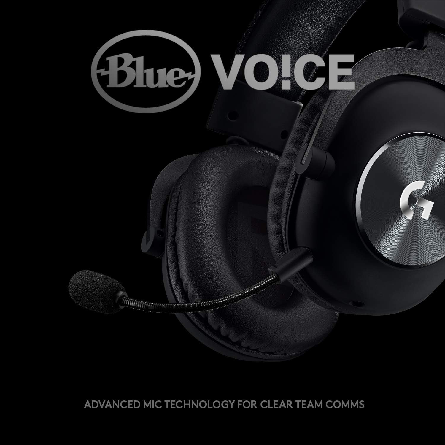Logitech G Pro X Wired Gaming Headset: Blue VO!CE Detachable Boom Mic, DTS 7.1, 50 Mm Drivers, Usb/3.5Mm Aux, Spare Memory Foam Ear Pads, USB DAC & Bag Included - Black