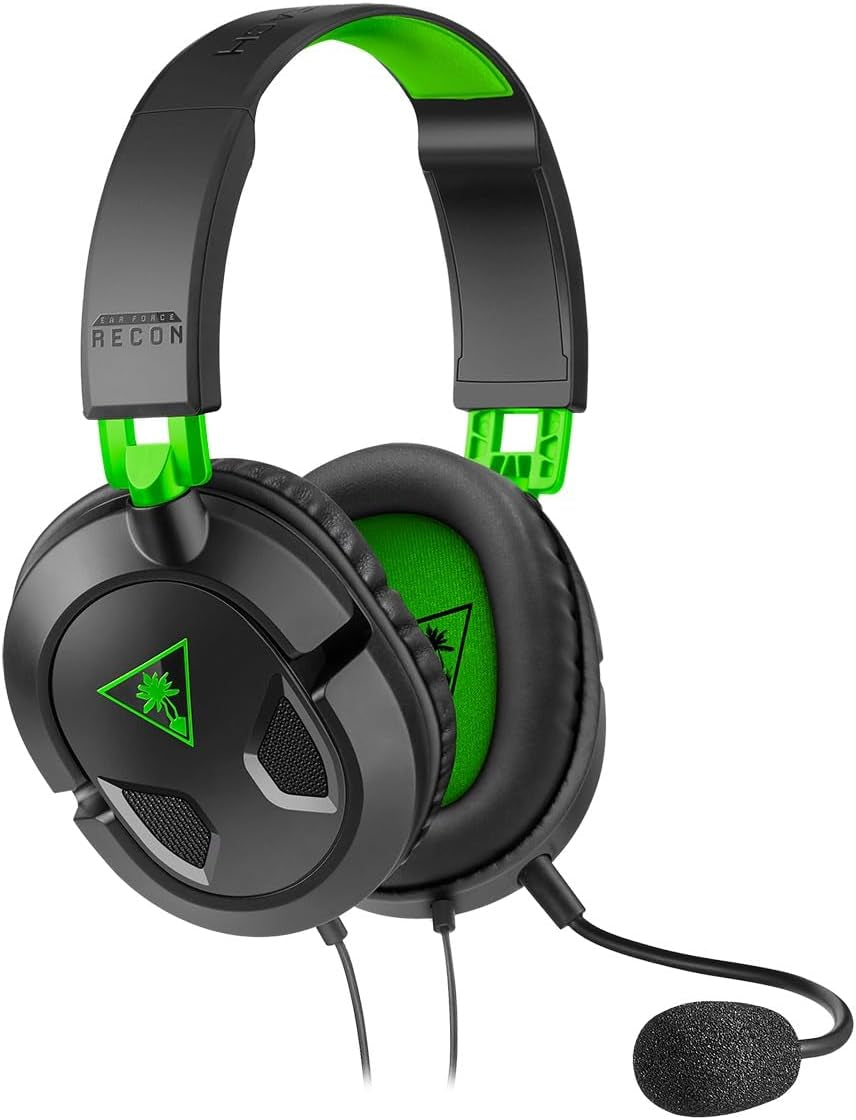 Turtle Beach Recon 50 Xbox Gaming Headset – Officially Licensed for Xbox Series X|S, Xbox One, and Windows Pcs with 3.5Mm – Also Works with PS5, PS4, and Mobile Devices, Removable Mic, 40Mm Speakers