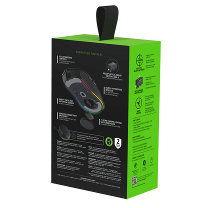 Unleash Your Gaming Potential with the Cobra Pro Lightweight Wireless Gaming Mouse - Chroma RGB, 10 Custom Controls, and Unmatched Precision in Black
