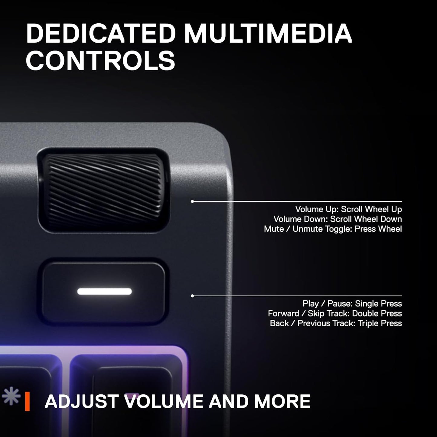 Steelseries Apex 3 RGB Gaming Keyboard – 10-Zone RGB Illumination – IP32 Water Resistant – Premium Magnetic Wrist Rest (Whisper Quiet Gaming Switch)