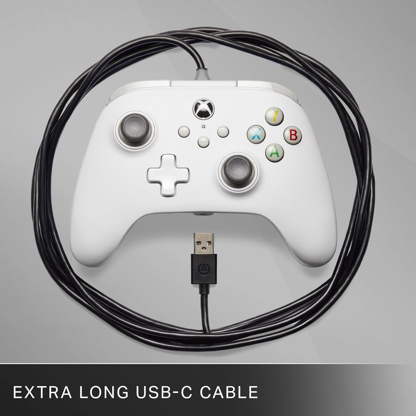 Wired Controller for Xbox Series X|S - White, Gamepad, Wired Video Game Controller, Gaming Controller, Works with Xbox One