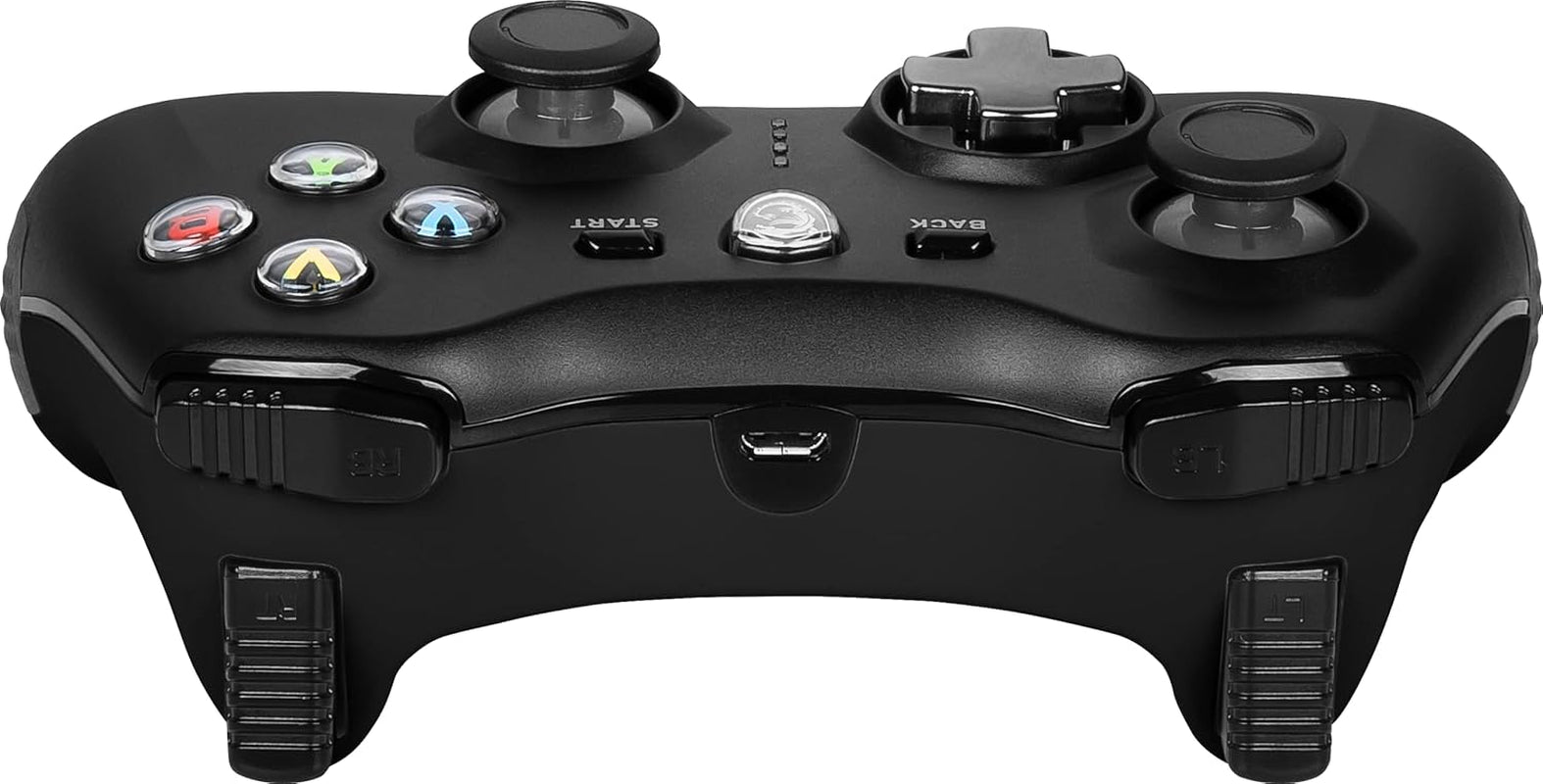 Msi Force GC30V2 Wireless Gaming Controller, Dual Vibration Motors, Dual Connection Modes, Interchangable D-Pads, Compatible with PC & Android, Black