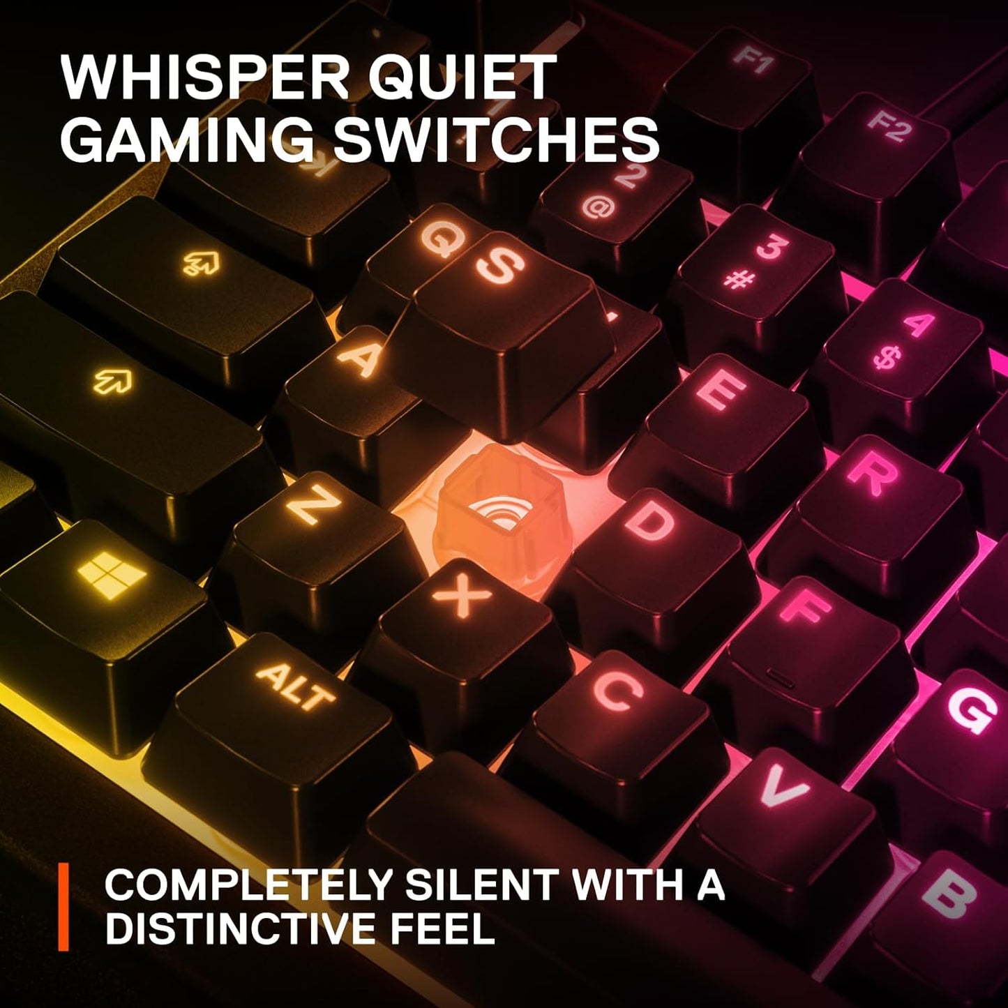 Steelseries Apex 3 RGB Gaming Keyboard – 10-Zone RGB Illumination – IP32 Water Resistant – Premium Magnetic Wrist Rest (Whisper Quiet Gaming Switch)