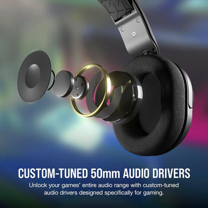 Corsair HS35 Surround V2 Multiplatform Wired Gaming Headset – Dolby 7.1 – Flexible Omni-Directional Microphone – Universal 3.5Mm Connection – PC, Mac, PS5, PS4, Xbox, Nintendo Switch, Mobile – Carbon