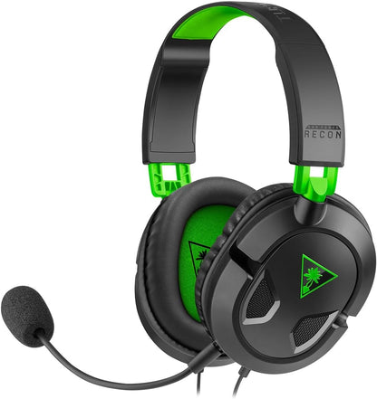 Turtle Beach Recon 50 Xbox Gaming Headset – Officially Licensed for Xbox Series X|S, Xbox One, and Windows Pcs with 3.5Mm – Also Works with PS5, PS4, and Mobile Devices, Removable Mic, 40Mm Speakers