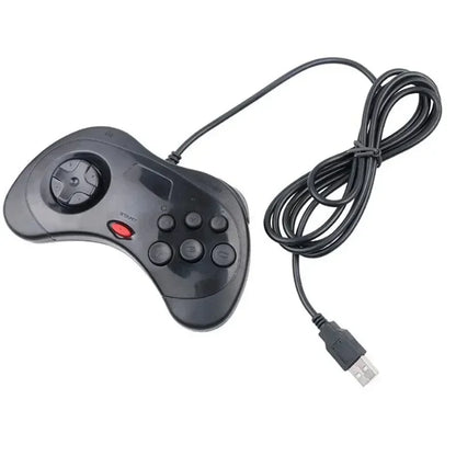 Experience Nostalgia with the USB Classic Wired Gamepad for Segas Saturn System - Perfect for PC and Mac Gaming!