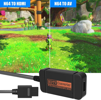 N64 HDMI Adapter, HDMI Converter with HDMI Cable for N64/Gamecube/Snes