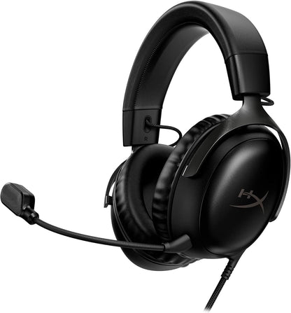 Cloud III – Wired Gaming Headset, PC, PS5, Xbox Series X|S, Angled 53Mm Drivers, Spatial Audio, Memory Foam, Durable Frame, Ultra-Clear 10Mm Mic, USB-C, USB-A, 3.5Mm – Black