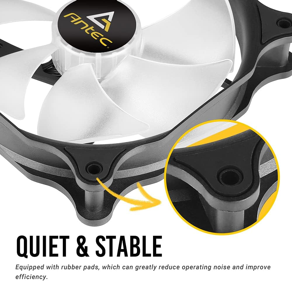 120Mm Case Fan, RGB Case Fans, 3 Packs RGB Fans, PC Fan, 4-PIN RGB, F12 Series