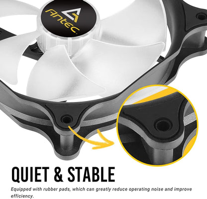 120Mm Case Fan, RGB Case Fans, 3 Packs RGB Fans, PC Fan, 4-PIN RGB, F12 Series