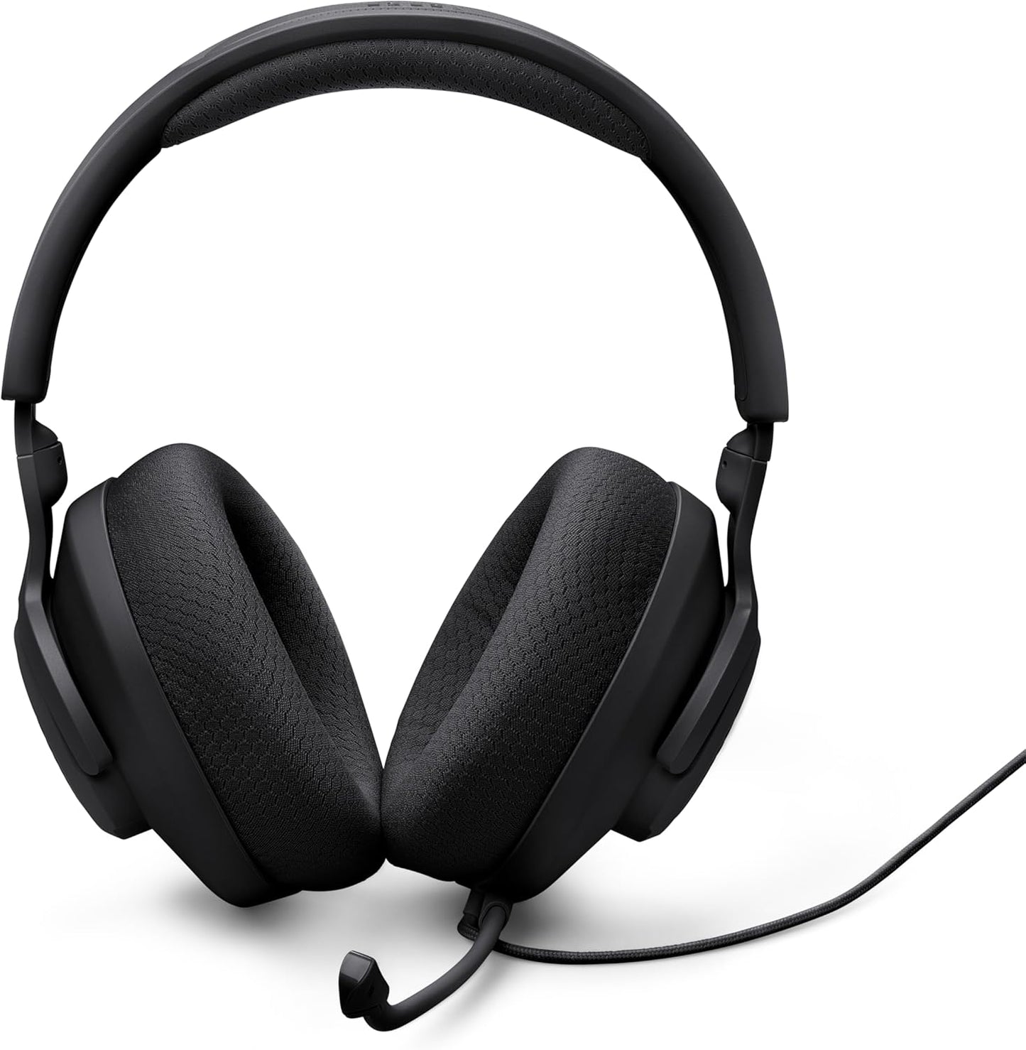 Quantum 100M2 - Wired Over-Ear Gaming Headset with Omnidirectional, Detachable Mic with Mute Option and Fabric-Covered Memory Foam Ear Cushions, Compatible with All Platforms (Black)
