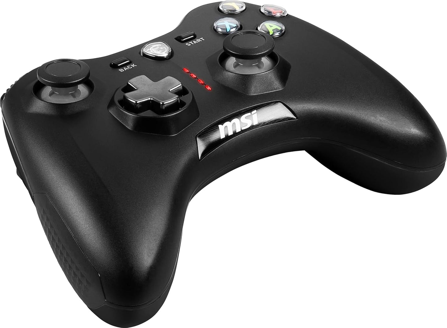 Msi Force GC30V2 Wireless Gaming Controller, Dual Vibration Motors, Dual Connection Modes, Interchangable D-Pads, Compatible with PC & Android, Black