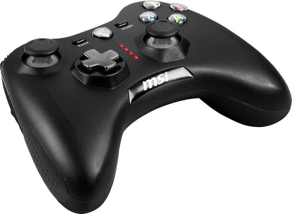 Msi Force GC30V2 Wireless Gaming Controller, Dual Vibration Motors, Dual Connection Modes, Interchangable D-Pads, Compatible with PC & Android, Black