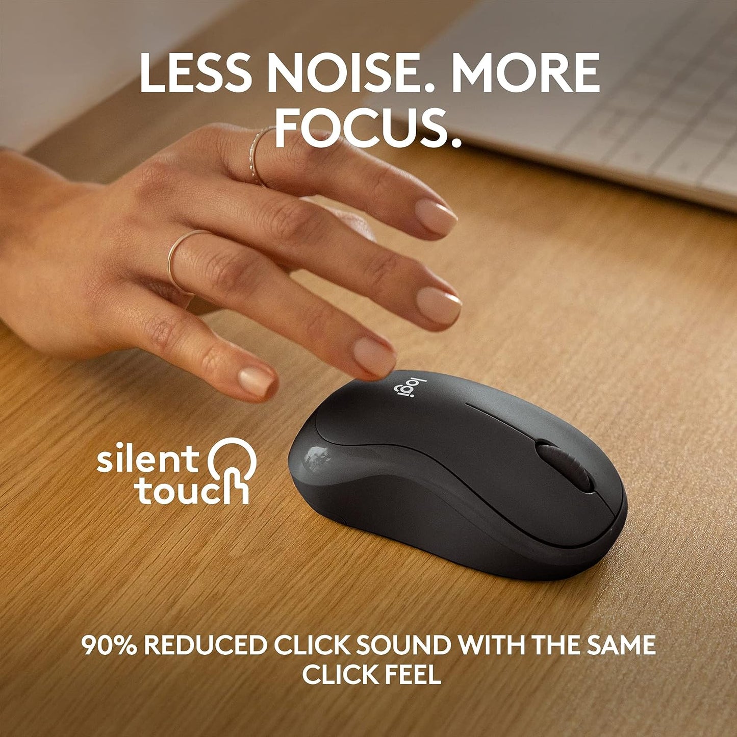Logitech M240 Silent Bluetooth Mouse, Wireless, Compact, Portable, Smooth Tracking, 18-Month Battery, for Windows, Macos, Chromeos, Compatible with PC, Mac, Laptop, Tablets - Graphite